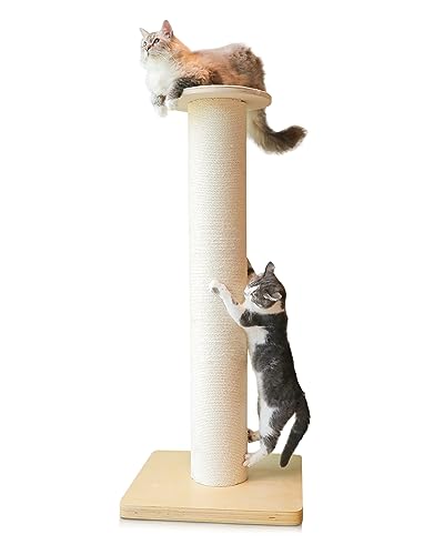 KONELCARE 50' Tall Cat Scratching Post, Extra-Large Post for Large Cats