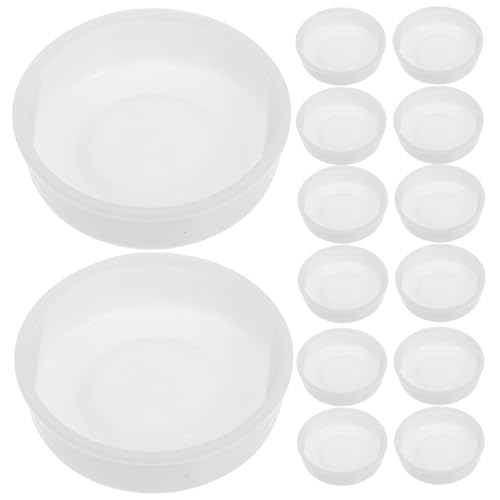 OUNONA 20pcs Mailing Tube End Caps Multi-function Round Caps Convenient Round Plug Caps Painting Paper Tube Cap Round End Caps Tube Caps Plug Caps Small Round End Plugs Plastic White