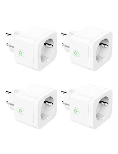Refoss Enchufe Inteligente WiFi con Temporizador Programable, Mini Smart Plug de Control Remoto, Ahorro de Energía, Compatible con Alexa y Google Home, 4 Piezas (Nuevo)