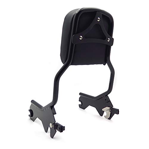 Smt- Passenger Sissybar Upright Black Compatible With 2018-2020 Harley Softail Slim Street Bob Deluxe Heritage #TOP7