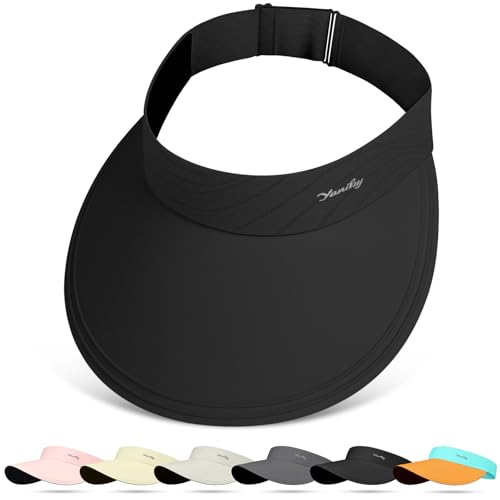 Image of YANIKY Sun Visor Hat for Women,UPF50+ Seamless Sun Hats Men Women Lightweight Sports Cap Stretchy Ponytail Hat for Outdoor