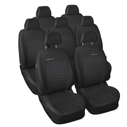 Mossa Housses de siège sur Mesure adaptées pour Dacia Jogger Van (2022- ) 7 Places - Housse Siege Voiture - Couverture Siege E4