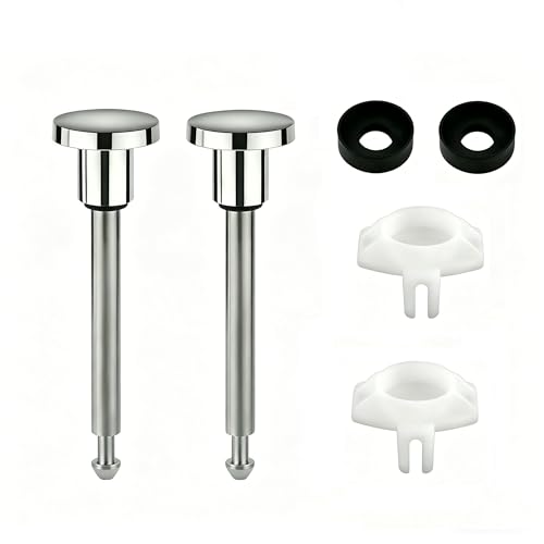 2 Set Universal Tub Spout Diverter Repair Kit - Bathroom Shower Bathtub Leaky Faucet Replacement Parts Includes 2 Diverter Valve Stems 2 Gates 2 Cup Seals Chrome Classic