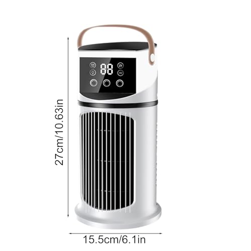 Portable Air Conditioner, With Remote, Quiet With 9 Speeds, Fast Cooling Windowless Air Conditioner, Evaporative Personal Air Cooler Fan, With Light For Living Room, Bedroom image 2