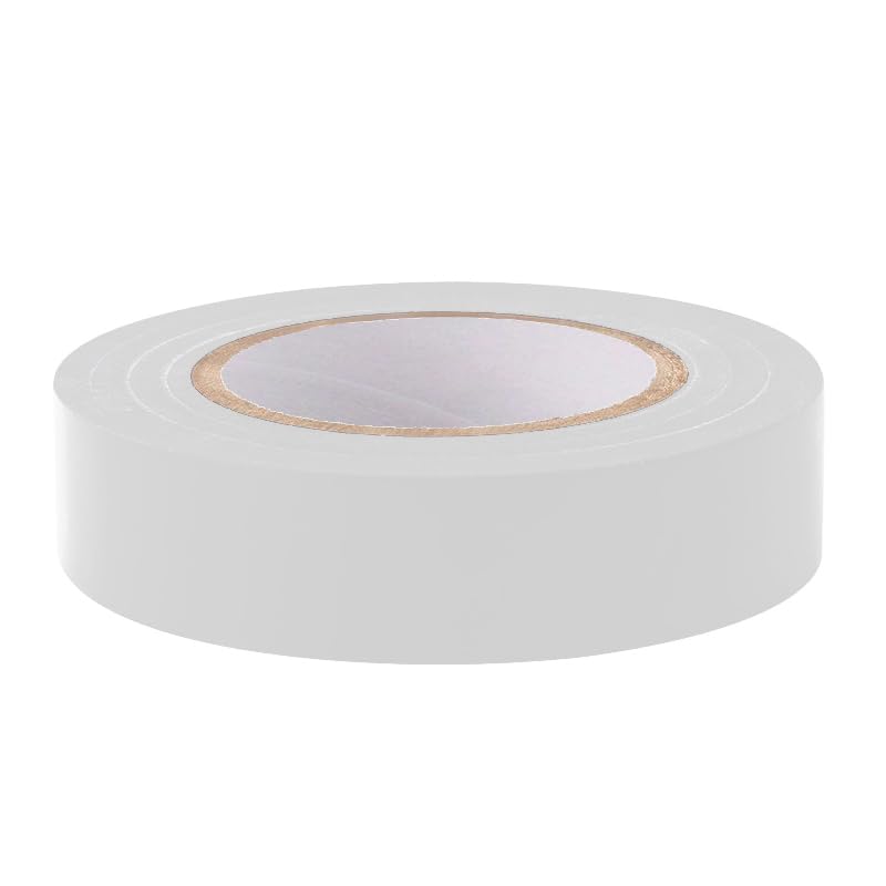 Image of TSUBI Electrical Tape (6Pack) White Electrical Tape is commonly Used for Household Wires, Automotive Power Circuit Wiring,Strong Adhesive,Waterproof,Durable, Easy-Wrap