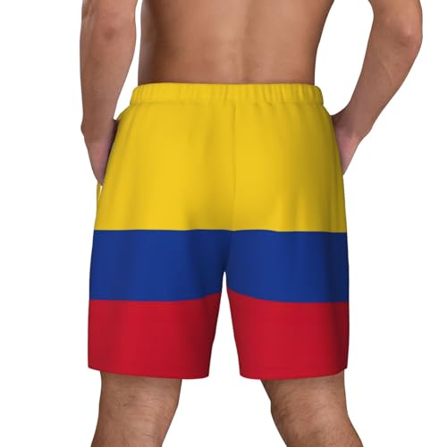 Short de bain respirant homme drapeau Colombie à séchage rapide