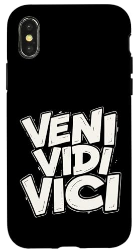 Veni Vidi Vici �{�[���h �Q�[�}�[ �A�X���[�g ���b�g�[ �X�}�z�P�[�X iPhone X/XS �p