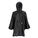 ECO CHIC Waterproof Hooded Rain Ponchos for Adults, Foldable Adult Poncho with Pocket, Lightweight Reusable Raincoat