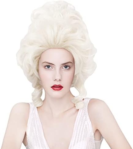 Amazon.com: Luismia Blonde Wig Baroque Beehive Wig Victorian Costume