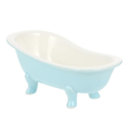 VICASKY Ciotola Per Dessert in Ceramica Da 200ml, Piccola Ciotola Di Yogurt Creativa a Forma Di Vasca Da Bagno, Fruttiera Per Casa e Ristorante Superficie Liscia