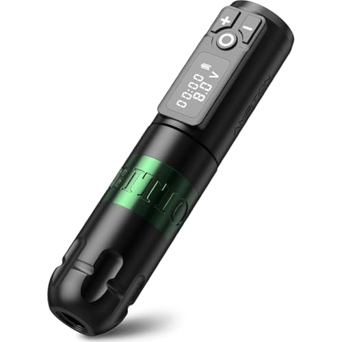 Ambition Soldier Machine à Tatouer Sans Fil - Stylo Rotatif Machine Tatouage 4.0mm Course, Batterie 2400mAh, Moteur Sans Charbon pour Artistes Professionnels