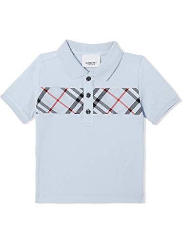 Preisvergleich Produktbild BURBERRY Luxury Fashion Baby - Jungen 8025261 Hellblau Poloshirt / Frühling Sommer 20