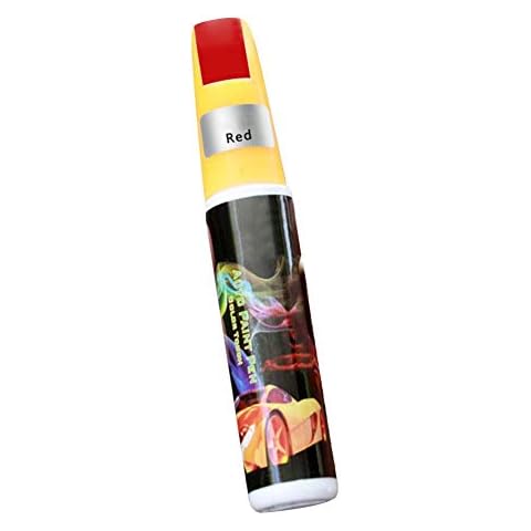 Car Repair Paint Pen,Professional car scratch repair pen General car paint pen Body scratch paint pen, pure white/pure black/dark blue/red red/silver gray/bright silver, about 120mm in lengt Cover