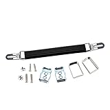 POPETPOP アンプハンドル交換用 スピーカーハンドルストラップ 属製エンドキャップ付き ギターアンプ用 ブラック