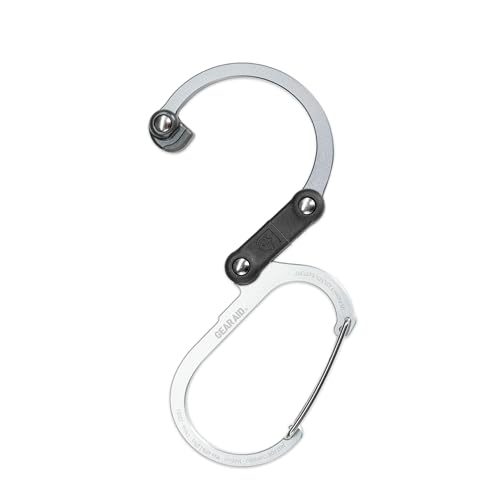 Image of Gear AID HEROCLIP 360 Swivel Carabiner Gear Clip and Hook (Medium) for Camping, Backpack, Suitcases and Garage Organization