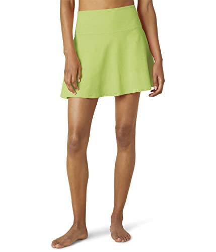 Beyond Yoga Spacedye Hot Shot Circle Women’s Short Skirt – Moisture Wicking – Elastic Waist - Four-Way Stretch Lime Ice Heather Lg (Us Women's 10-12) One Size #TOP29