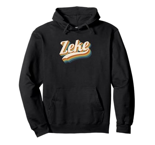 Vintage Zeke Personalisierter Name Zeke Pullover Hoodie