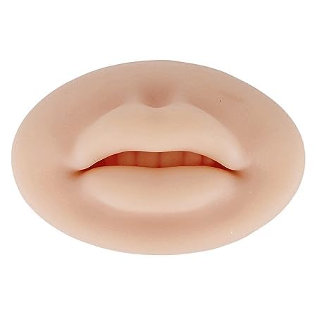 3D Open Mouth Silicone Lip Practice Skin for Tattoo Microblading, Semi Permanent Makeup - Mannequin for Tattoo Artists, Makeup Fake Skin-image-35