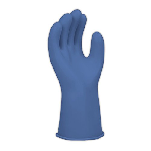 E011BL10 Salisbury by Honeywell E011 11" Class 0 Rubber Linemen's Electrical Gloves, 11, Blue, 10