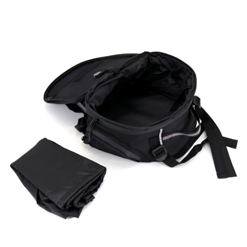 Bolsa trasera para rack de equipaje Cnonee1 1 set en tela sintética negra compatible con BMW R1200GS miniatura 3
