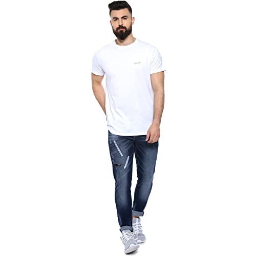 Image of CAHOOT Men's Denim Jeans for Regular Wear | Denim Fabric | Slim Fit | Jeans Crafted with Comfort Fit and High-Performance for Everyday Casual Wear