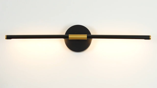 Image of 8000mAh Battery Operated Wall Sconce Set of 2 - 24 Inch, Rechargeable, Dimmable, 3000K-6000K, Remote, Touch Control, Timer, 350 Rotate, LED Wall Lamps for Living Room, Bedroom, Gold