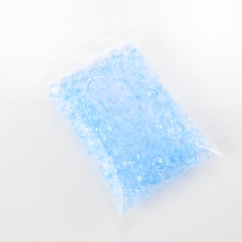 Image of PowerTRC 288 Pcs Mini Acrylic Blue & Pink Pacifiers for Baby Shower Games, 0.86 Inch Bulk Baby Shower Decoration Chupones para Gender Reveal Table Decorations Party Favors (144 Blue + 144 Pink)
