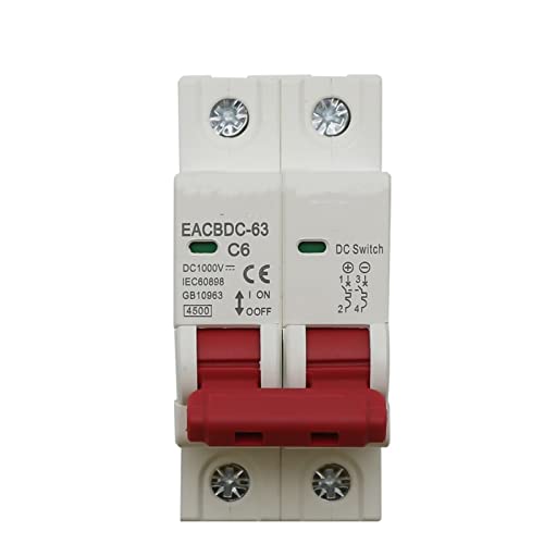 Mini disjoncteur protection surcharges interrupteur photovoltaïque 1000V 25A