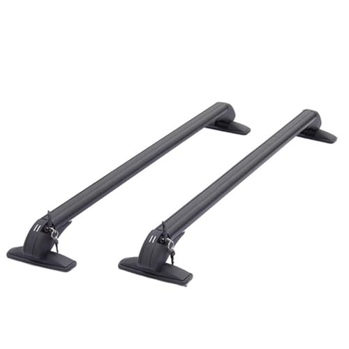 Barres de toit universelles en aluminium noir de 95cm avec verrou de sécurité