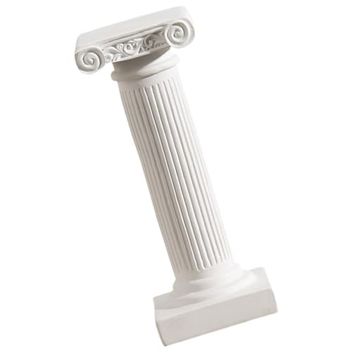 Sosoport Roman Column Statue Pillars Statue Resin Candle Holder Roman Pillar Decor Resin Pillar Ornament Pillars Decorations Roman Pillar Figurine Mini Resin Pillar Statue Greek Decor
