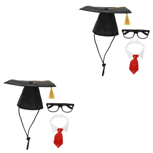 POPETPOP 2 sets disfraz graduación para perros y gatos