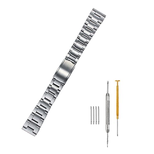 Bracelet montre Oyster 19mm en acier inoxydable 316L avec maillons massifs anti-rayures