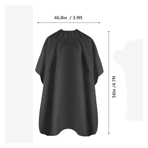 Capa de peluquería negra para adultos unisex miniatura 6
