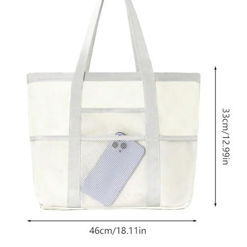 Beach Bags for Women | Large Capacity Pool Bag - Large Capacity Mesh Pouch for Fitness Outdoor, Waterproof Sports Handbag4