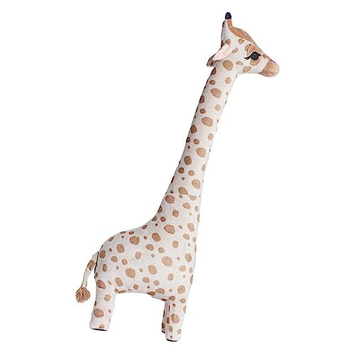 Zerodis Muñeco de Peluche de Jirafa, Tela de Algodón PP, Lindo, Suave, de Alta Elasticidad, Agradable para la Piel, Regalos de Animales de Jirafa de Peluche Grandes para Niños y (70cm)