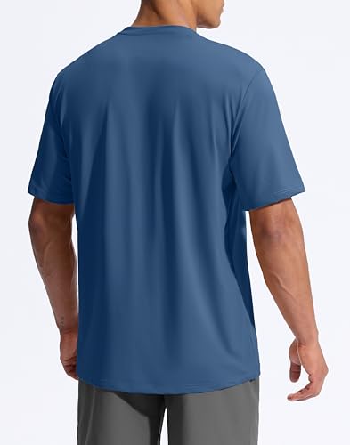 Image of G Gradual Men's Sun Protection Swim Shirt UPF 50+ Rash Guard Short Sleeve Quick Dry Water Hiking Workout Shirts for Men