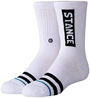 Stance Crew OG St - Calcetines Para Niños, Blanco, 11