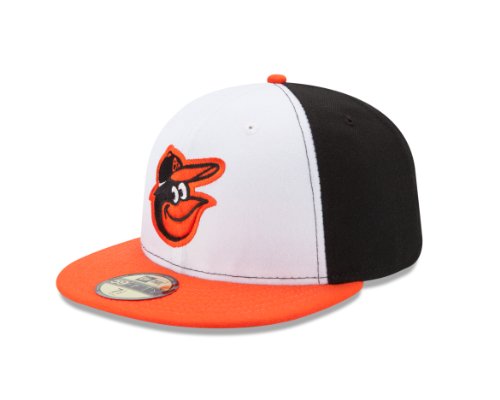 MLB Baltimore Orioles Authentic On Field 59Fifty Cap White/Black/Orange MLB Baltimore Orioles Authentic On Field 59Fifty Cap White/Black/Orange