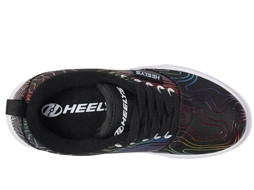 HEELYS Girl's Pro 20 Prints (Little Kid/Big Kid/Adult) Black/Rainbow 1 Little Kid M2