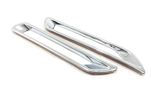 KELEIMAI Car Accessories Fit For Toyota RAV4 2019-2022 2023 2024 Exterior Rear Bumper Reflector Fog Lights Cover Trim (Glossy Chrome Style) ABS 2 PCS