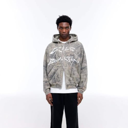 Obenie Men's patterned long sleeved sweatshirt street wear hoodie sweatshirt hip-hop fashion Y2K hoodie4