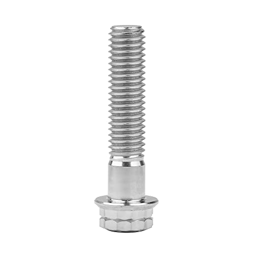 Image of Titanium Flange 12 Point Head M8 x15 20 25 30 35 40 45 50 55 60 65mm Screw Bolt Pack of 4 (M8x35mm, Normal Titanium)