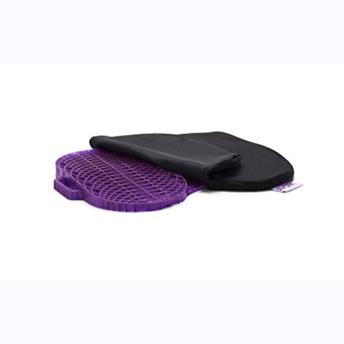 Purple Foldaway Seat Cushion | Pressure Reducing Grid Designed for Ultimate Comfort | Designed for Bleachers and Events | Made in The USA