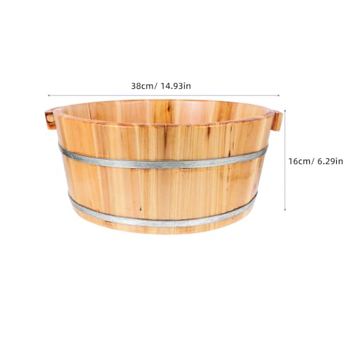 Balde de Madera para Baño de Pies Spa y Pedicura miniatura 7