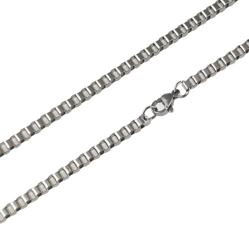 Collier chaîne boîte homme pour un style urbain au quotidien