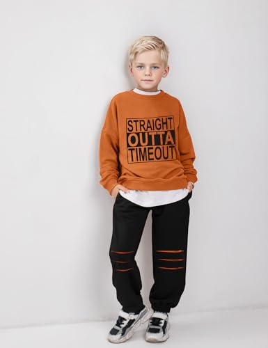 Image of TUEMOS Toddler Boy Clothes Sweatsuits Fall Winters Boy Outfits