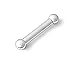 316L Surgical Steel Straight Barbell 6g 1 inch