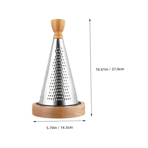 BESTOYARD Rallador de Queso Multicolor de Acero y Madera miniatura 2