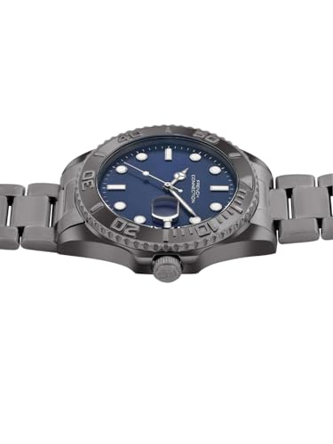 Image of French Connection Apex Blue Round Dial | Stainless Steel Strap | Date Window Display | Wrist Watch for Men - FCH17GNM