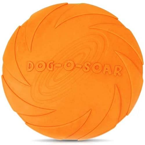 CABLEPELADO Disc for Dogs | Frisbee for Dogs | Flying Disc Toy for Dogs | Rubber | Training Dogs | Dog Toy | Suitable for Dog Training | 15 cm Diameter | Orange